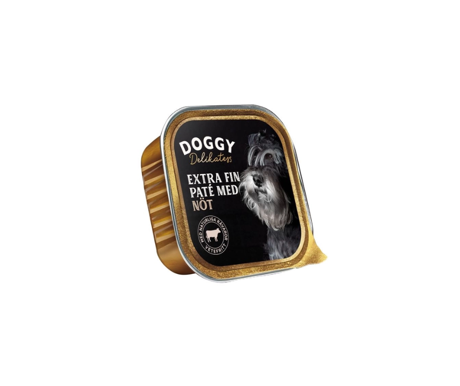 Doggy Delikatess Paté Våtfoder för hund med 150g x11